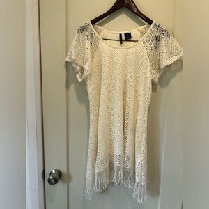 New Directions Lacy tunic dress